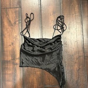 NWOT- SHEIN Black Asymmetrical Camisole